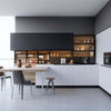 Black Paint High Glossy Kitchen Cabinets - NewGen Materials & Design 