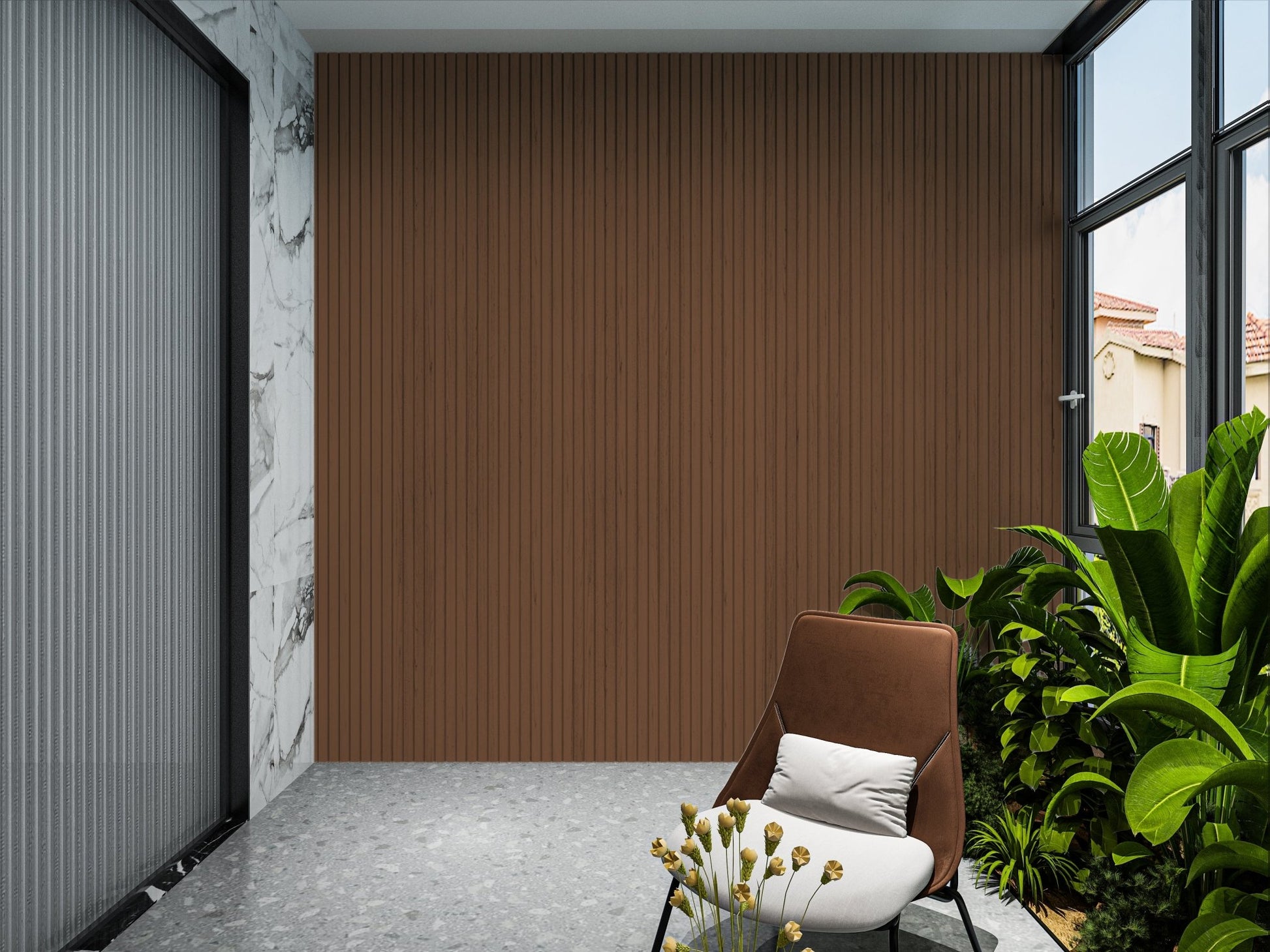 Brown Composite Wide Exterior Cladding