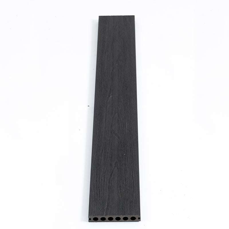 Dark brown composite deck board with wood grain texture, 6 in. wide, 12 ft. long, durable and stylish for NJ homes.