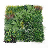 UV-resistant 40x40 artificial grass wall panel with realistic greenery, lush ferns, and vibrant flowers for NJ indoor &