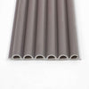 Gray ribbed WPC corrugated sheet with round hole design, 5 hollow chambers, high-quality material, available in NJ