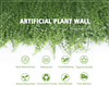 UV-resistant 40x40 artificial grass wall panel with realistic green leaves, waterproof mesh backing, perfect for NJ indoor &