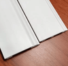 White polyurethane baseboard molding with beveled top edge, flat bottom, 5 1/4 W x 112 L, ideal for NJ homes