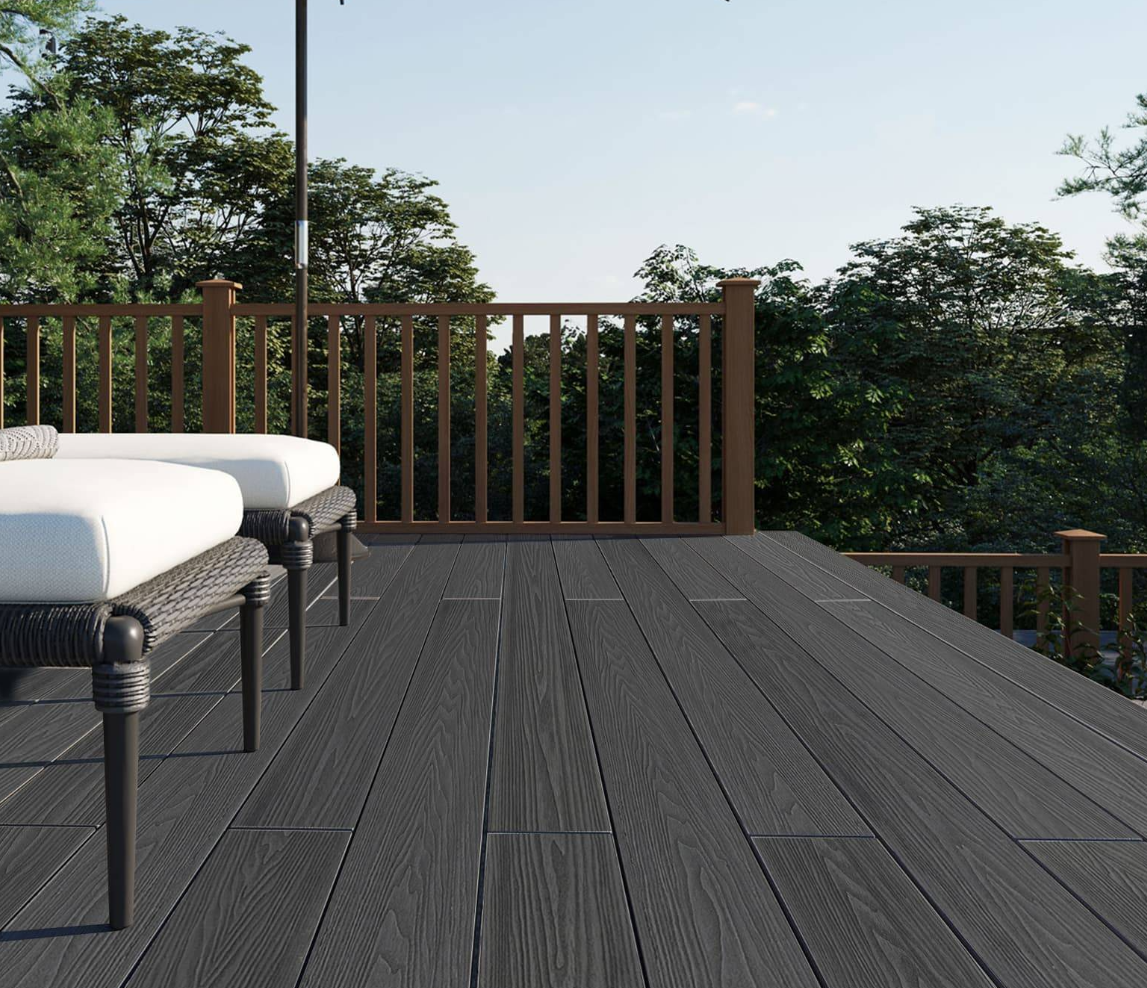 Composite Co-Extruded Gray Decking