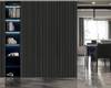 Acoustic slate black wall panels 