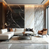 Blue-brown veined marble PVC wall panel, 4x8 ft, UV protected, fireproof, waterproof, ideal for NJ homes & offices, modern