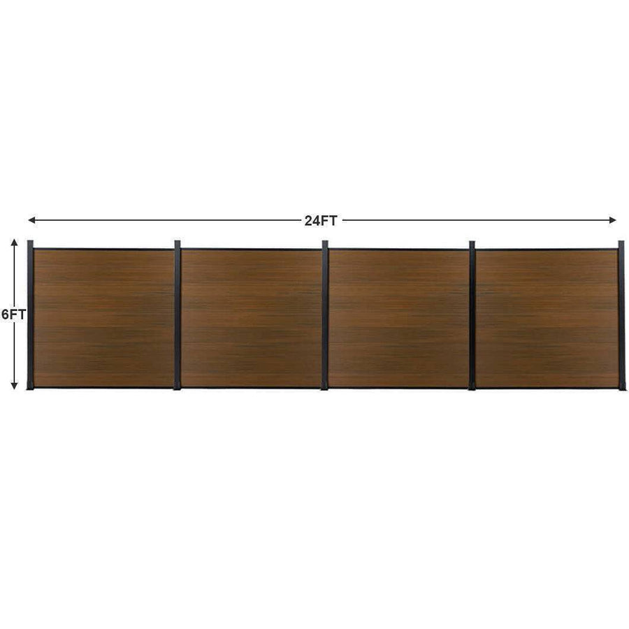 Composite  Fence Co-extrusion Walnut - NewGen Materials & Design 