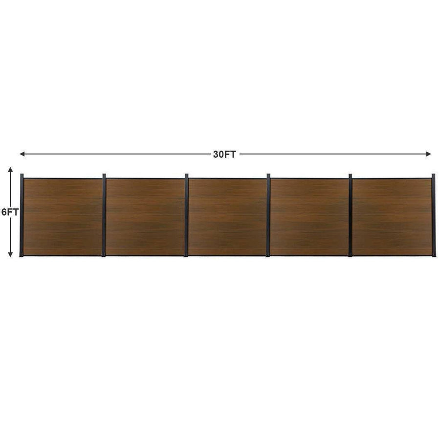 Composite  Fence Co-extrusion Walnut - NewGen Materials & Design 