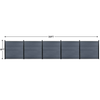 Composite  Fence Co-extrusion Discounted Price -Light Gray - NewGen Materials & Design 