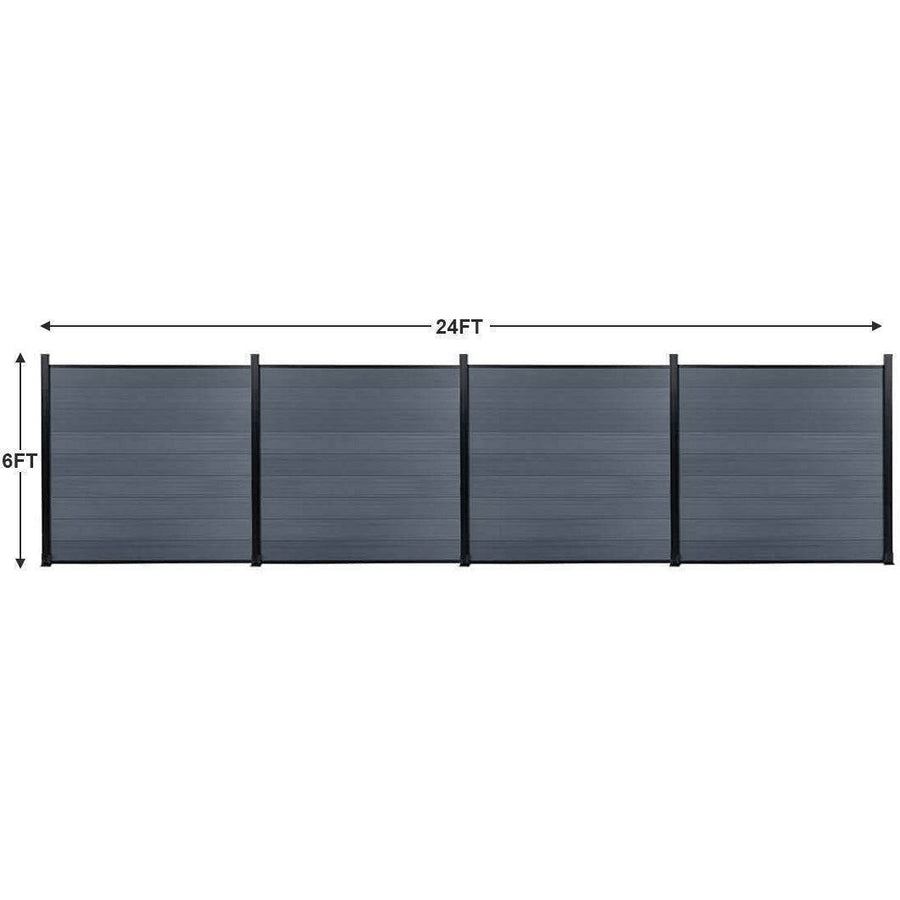 Composite  Fence Co-extrusion Discounted Price -Light Gray - NewGen Materials & Design 