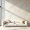 Ethereal Blush Marble UV Protected PVC Wall Panel - 4x8 ft, Fireproof & Waterproof, Indoor Use for Home & Office (32 sq. ft)