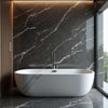 Dark gray marble PVC wall panel, 4x8 ft, UV protected, fireproof, waterproof, ideal for NJ homes & offices, stylish indoor